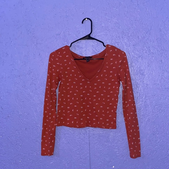 Floral scoop long sleeve - Picture 1 of 4
